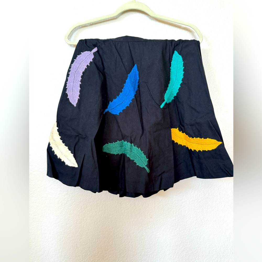 ANTHROPOLOGIE GIRLS FROM SAVOY FEATHER SKIRT 4
